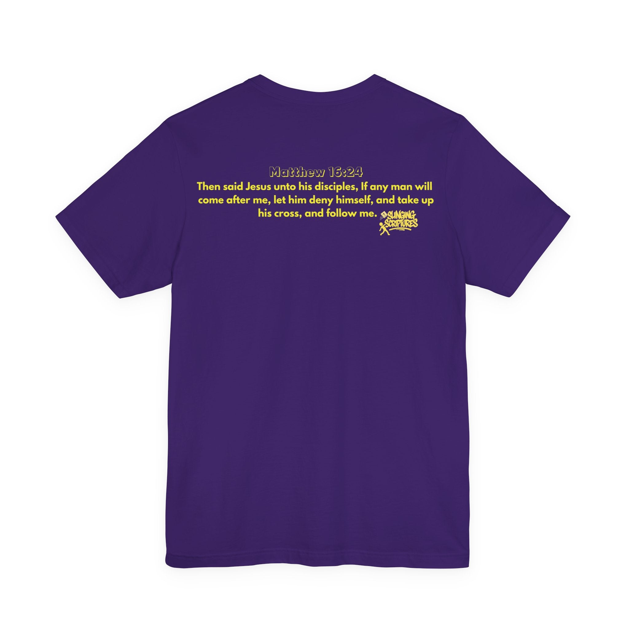 Cross Training — Matthew 16:24 | Unisex Jersey Short Sleeve Christian T-Shirt