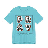 Pray It Forward Tee — Romans 12:12 | Unisex Christian Jersey T-Shirt | Inspirational Prayer Shirt | Faith-Based Apparel