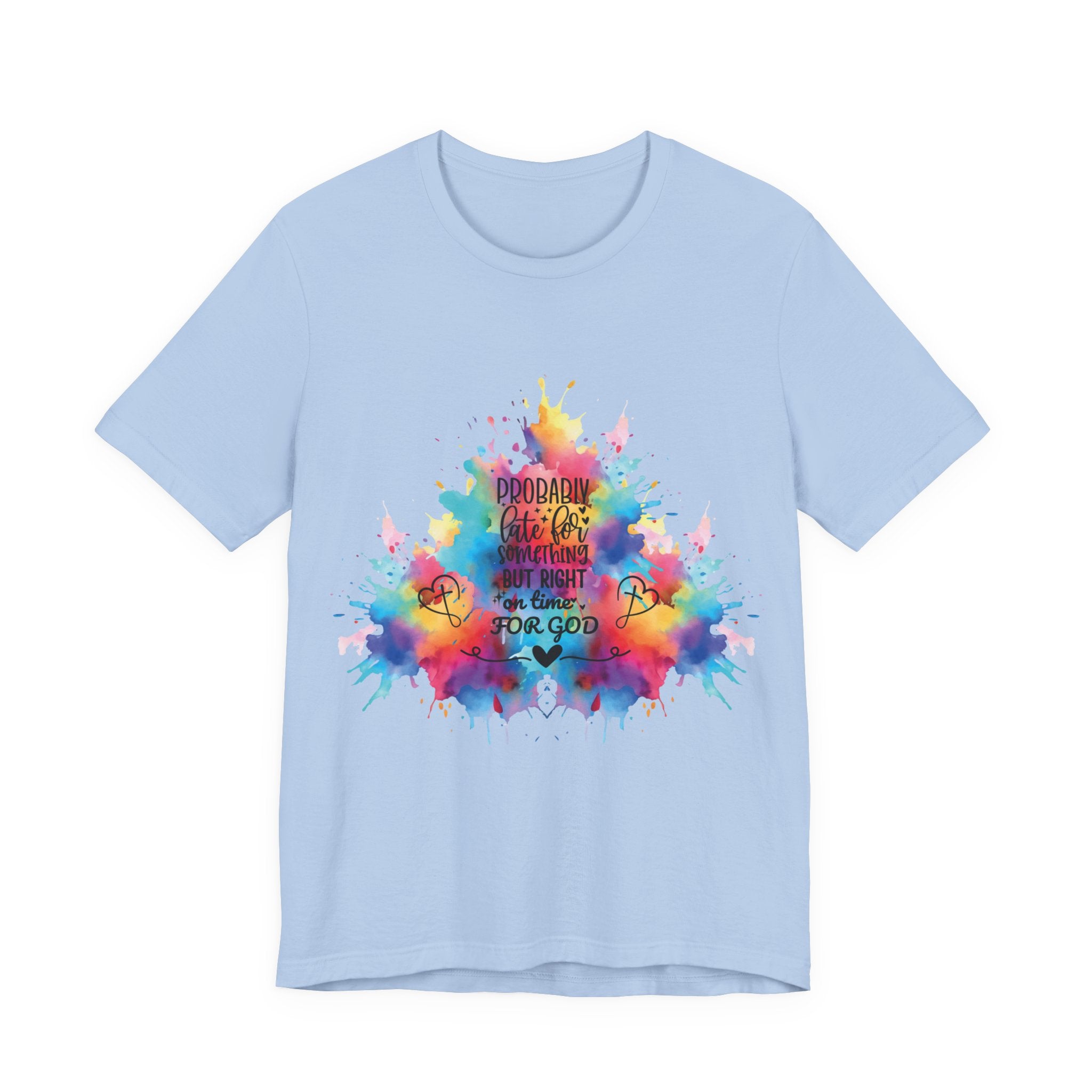 Ecclesiastes 3:1 T-Shirt – Unisex Jersey Short Sleeve Tee with Color Splash Artwork, Inspirational Bible Verse