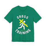 Cross Training — Matthew 16:24 | Unisex Jersey Short Sleeve Christian T-Shirt
