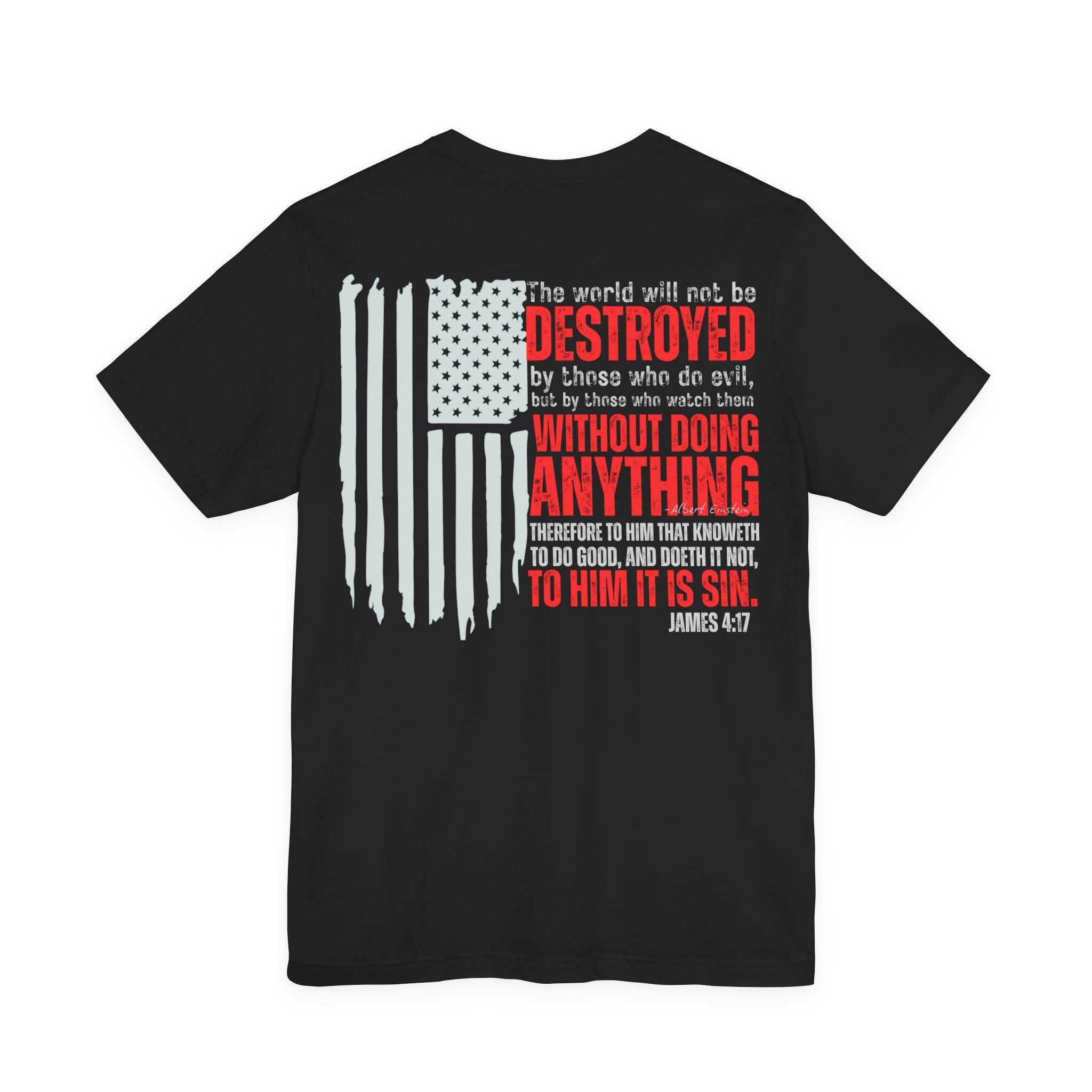 Do Good — James 4:17 Patriotic Flag Tee | Unisex Jersey Short Sleeve Christian T-Shirt