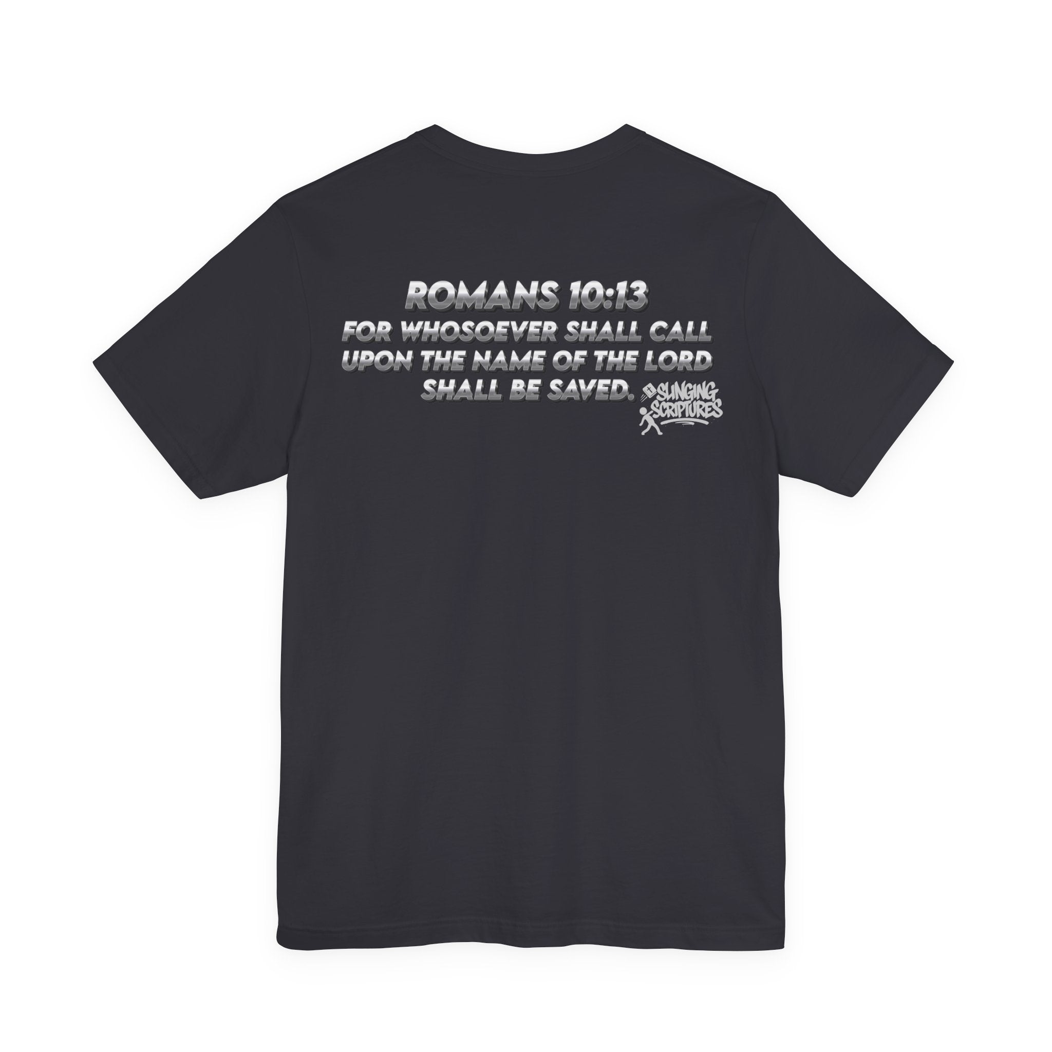 Salvation Christian T-Shirt — Romans 10:13 | Unisex Jersey Short Sleeve Tee