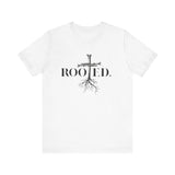 Rooted in Christ | Colossians 2:6-7 Scripture Tee | Unisex Christian T-Shirt
