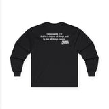 GOAT — God Over All Things | Colossians 1:17 Long Sleeve Unisex Christian T-Shirt