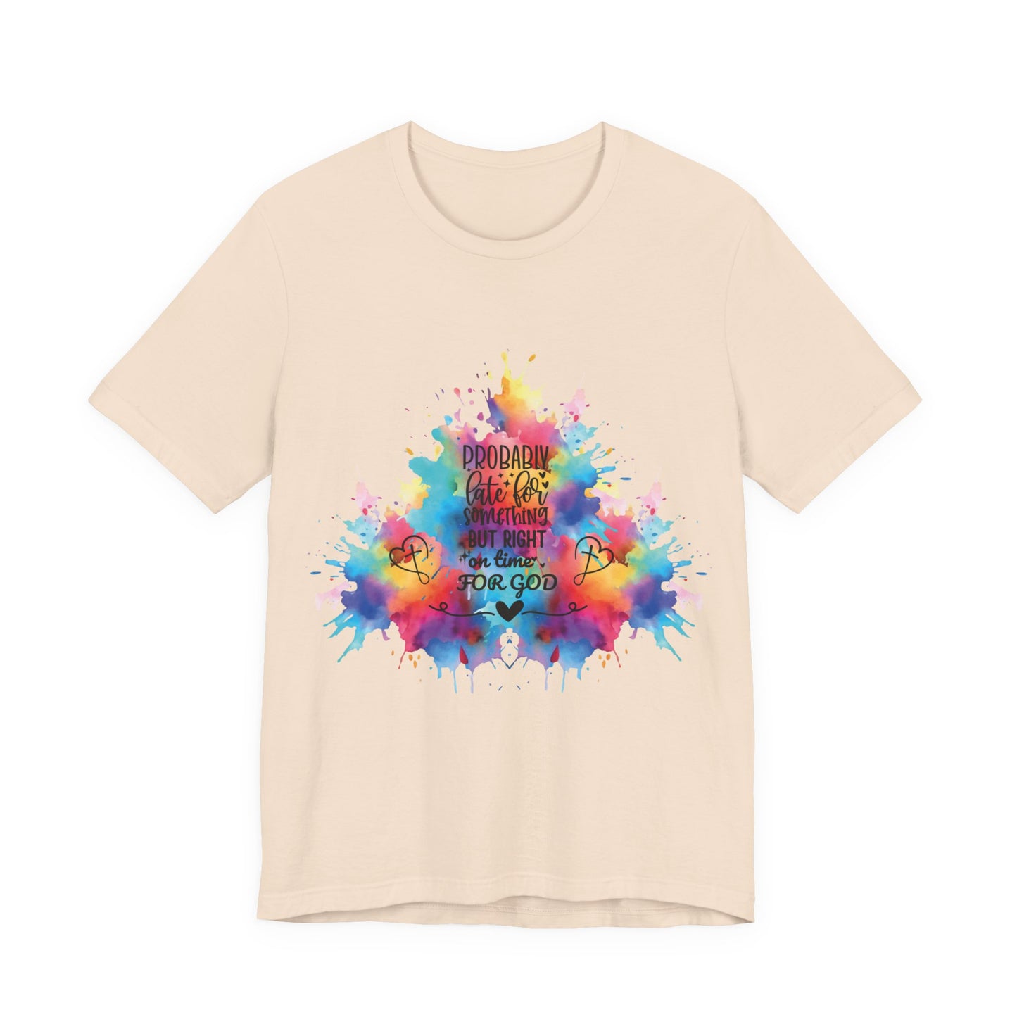Ecclesiastes 3:1 T-Shirt – Unisex Jersey Short Sleeve Tee with Color Splash Artwork, Inspirational Bible Verse