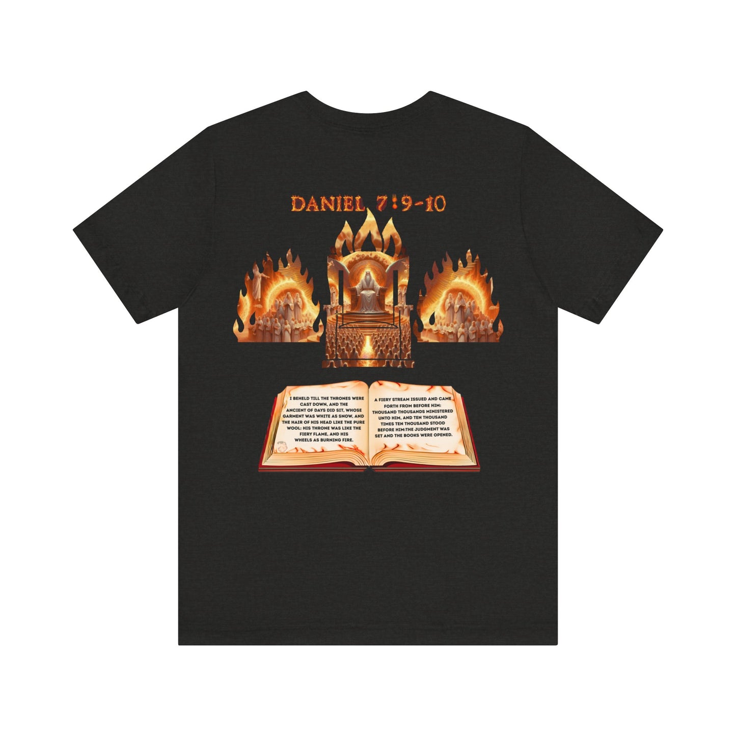 Daniel 7:9–10 Throne Vision Tee | Christian Unisex Jersey Short Sleeve T-Shirt | Faith-Inspired Apparel | Bible Verse Shirt | Slinging Scriptures