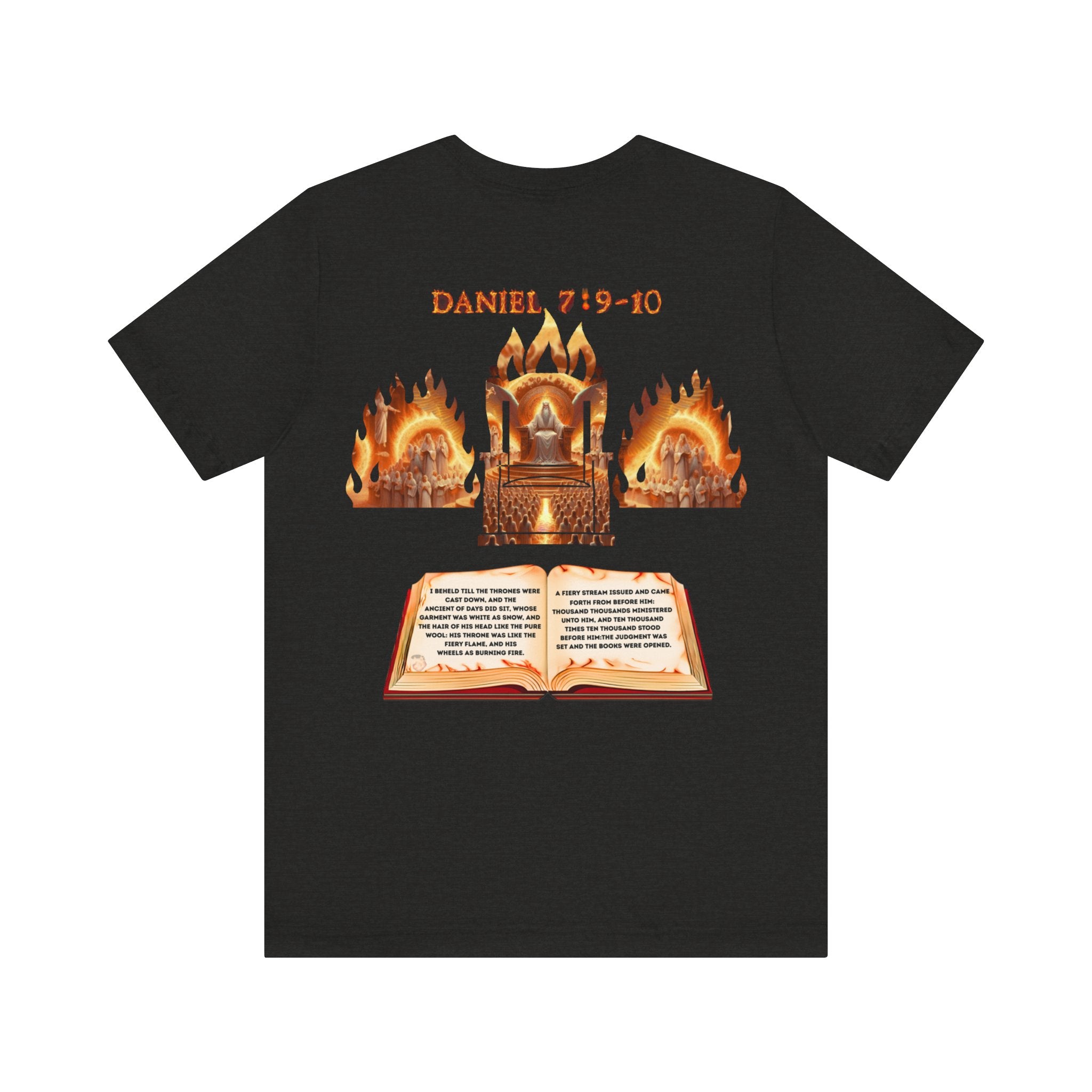Daniel 7:9–10 Throne Vision Tee | Christian Unisex Jersey Short Sleeve T-Shirt | Faith-Inspired Apparel | Bible Verse Shirt | Slinging Scriptures