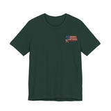 Patriotic Graphic Tee-Hold Fast — Hebrews 10:23 | Unisex Jersey Short Sleeve Christian T-Shirt
