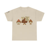 Leviticus 7:13 Funny Thanksgiving Turkey Christian Tee — Gobble Up Scripture & Cupcakes | Unisex Heavy Cotton