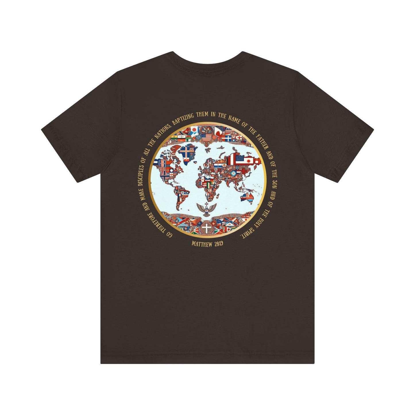 Go and Make Disciples Tee – Matthew 28:19, Unisex, Jersey Short Sleeve, Christian Travel Fashion”