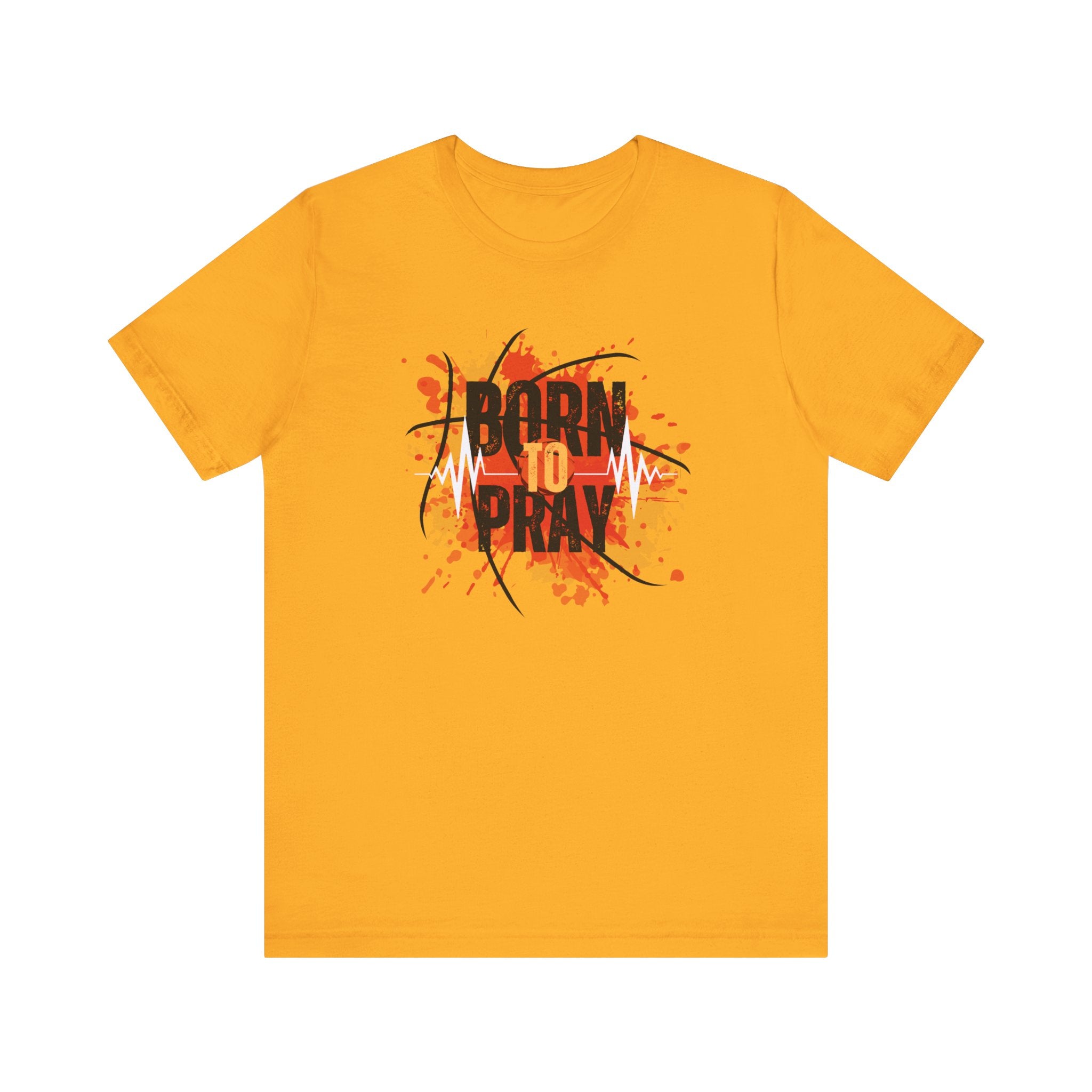 Born to Pray Tee | Christian Basketball Shirt | Unisex Jersey Short Sleeve | Inspirational Faith & Sports Apparel