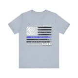 Blessed Are the Peacemakers — Thin Blue Line Christian Patriotic Jersey T-Shirt | Matthew 5:9