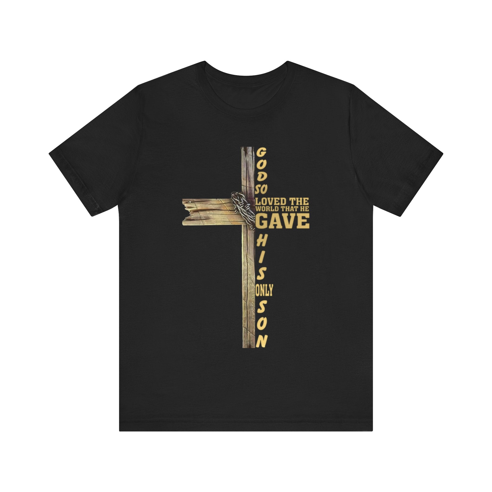 God So Loved the World — John 3:16 | Unisex Jersey Short Sleeve Christian T-Shirt