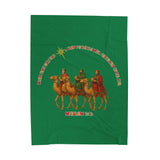 Wise Men Follow the Star — Matthew 2:10 | Velveteen Plush Christmas Blanket