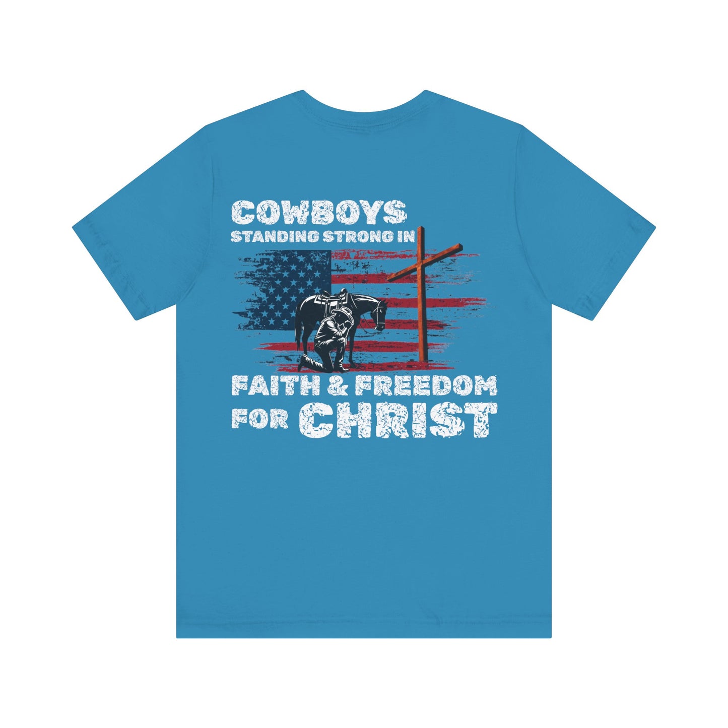 Cowboys for Christ — Faith & Freedom Tee | Unisex Jersey Short Sleeve Christian T-Shirt