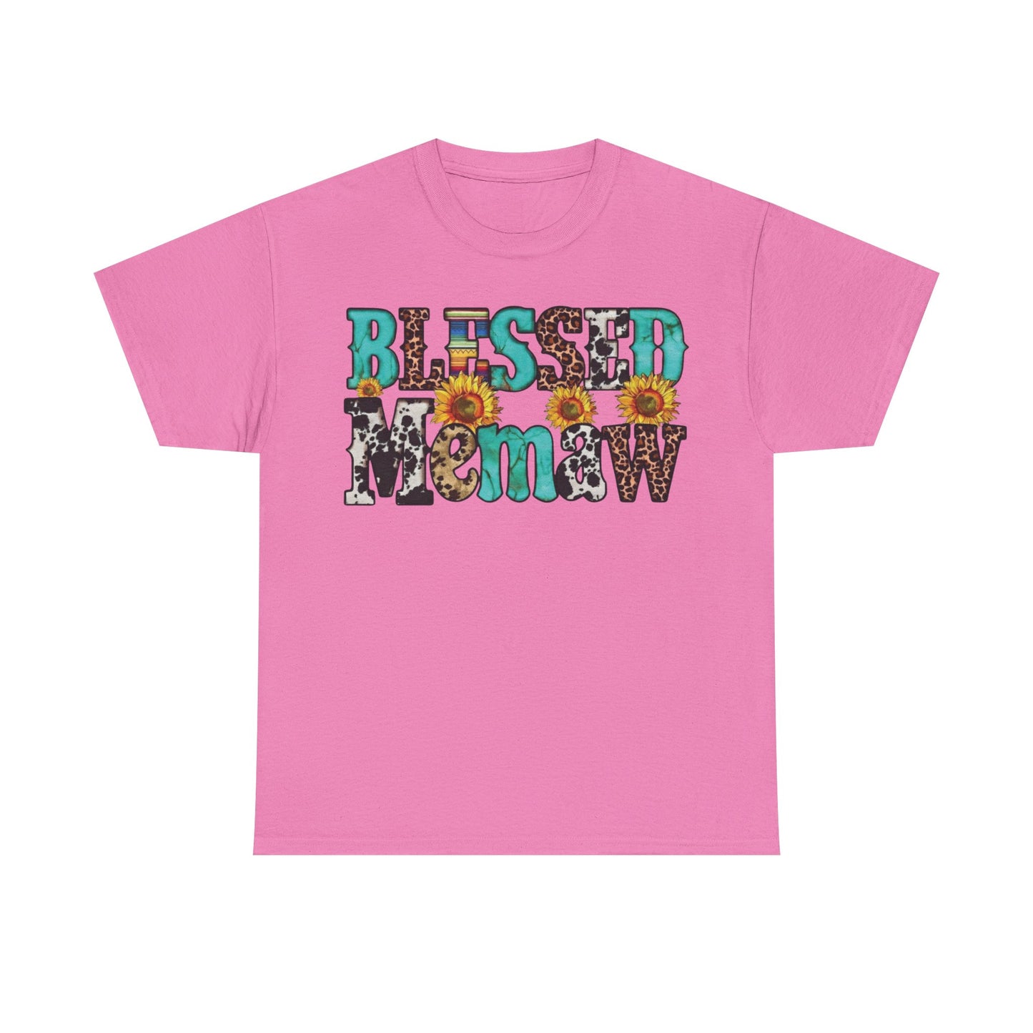Blessed memaw Sunflower T-Shirt | Faith-Inspired Grandma Tee