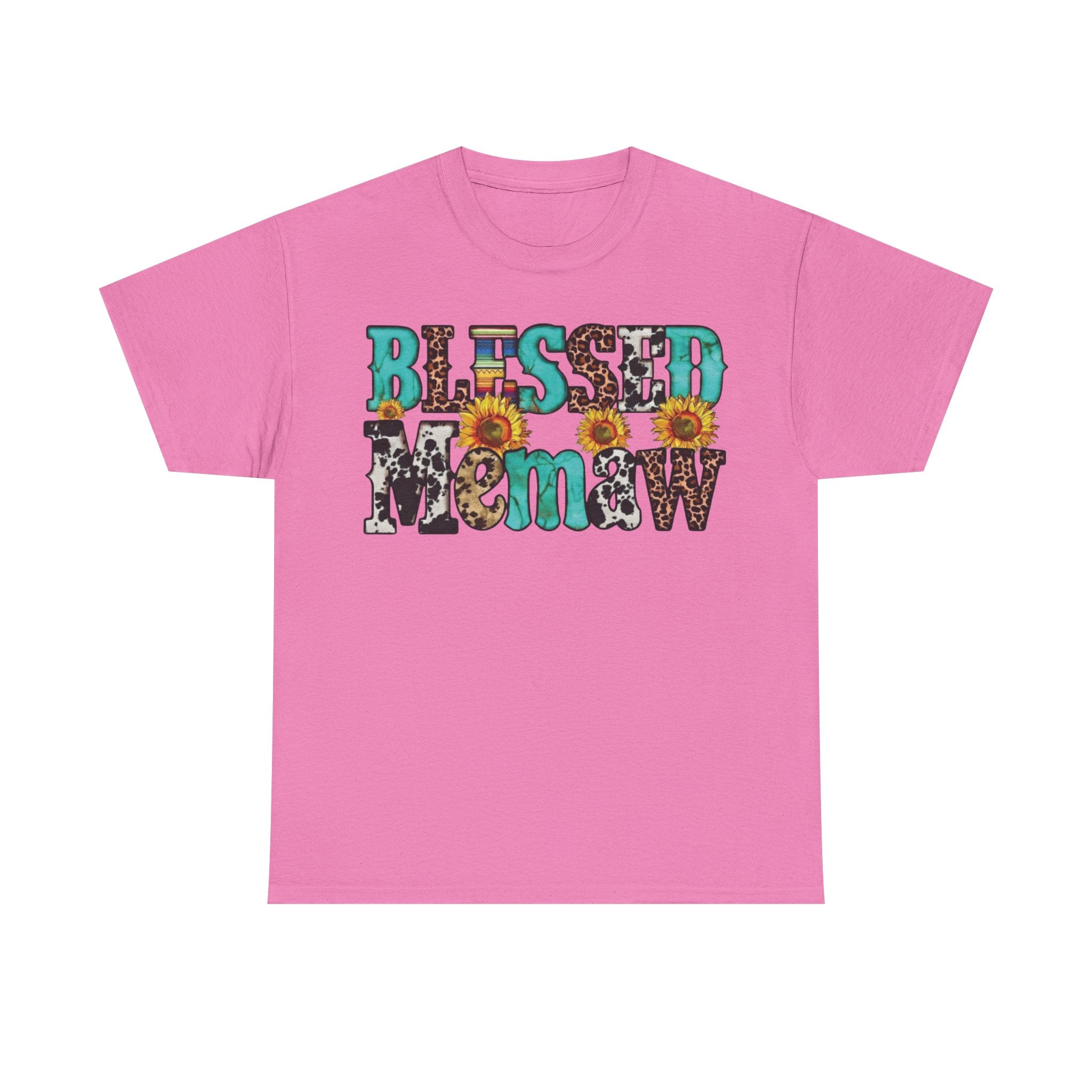 Blessed memaw Sunflower T-Shirt | Faith-Inspired Grandma Tee