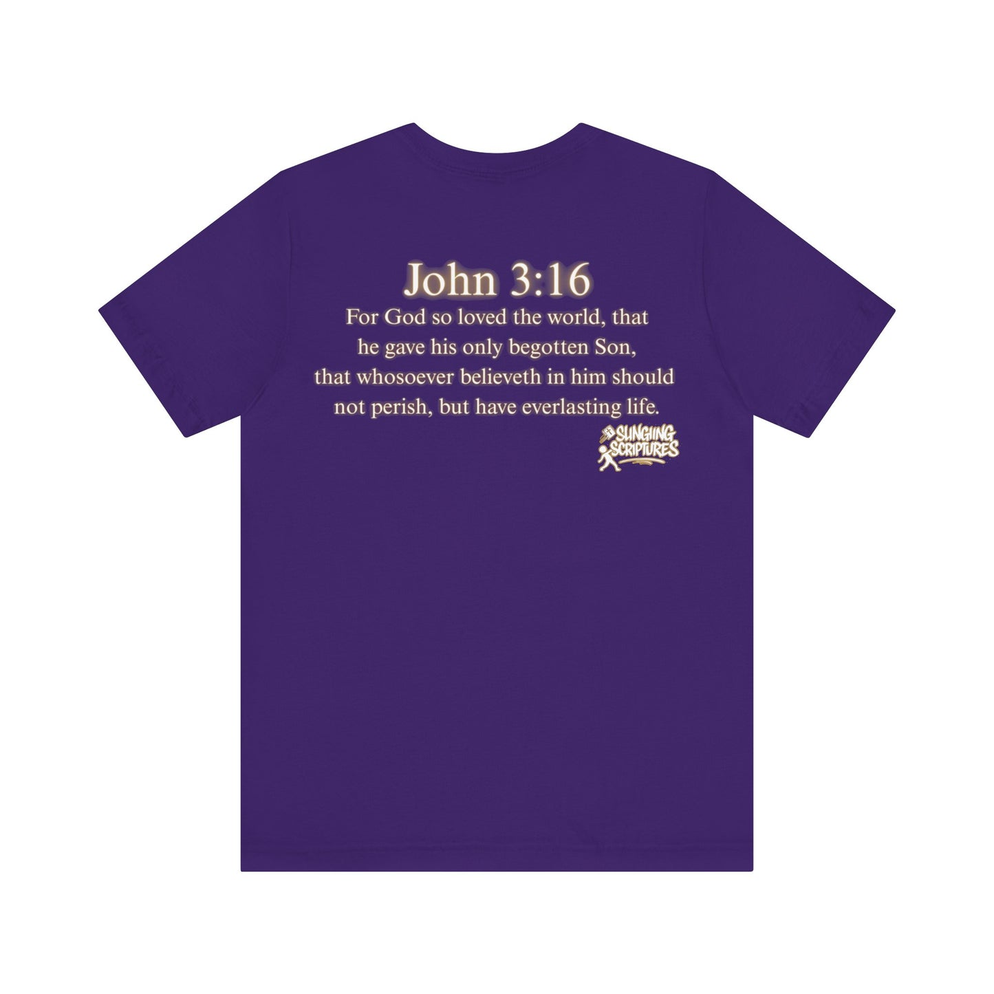 God So Loved the World — John 3:16 | Unisex Jersey Short Sleeve Christian T-Shirt