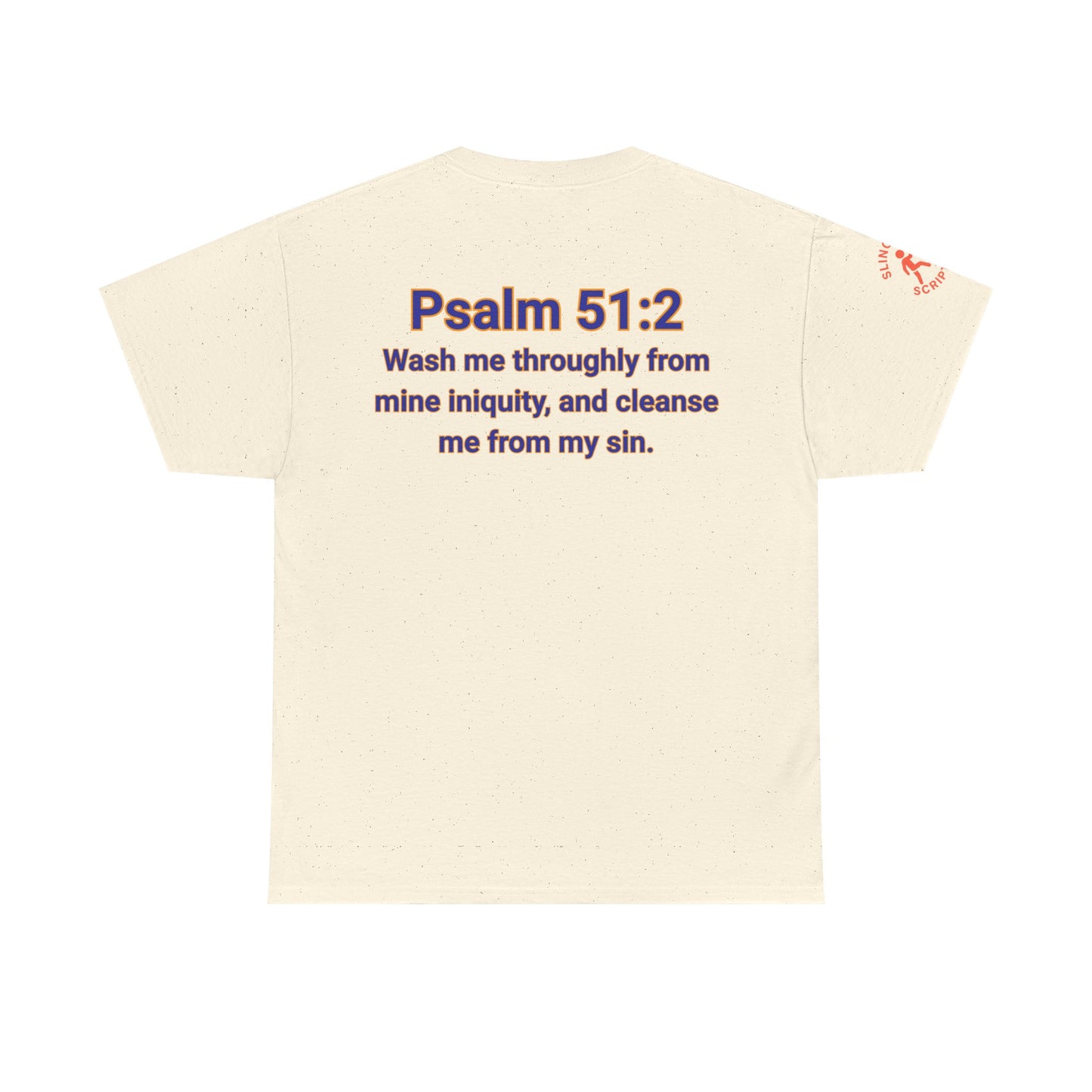 Jesus Gets Sin Out Tee | Psalm 51:2 | Unisex Heavy Cotton Christian Shirt