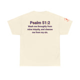 Jesus Gets Sin Out Tee | Psalm 51:2 | Unisex Heavy Cotton Christian Shirt