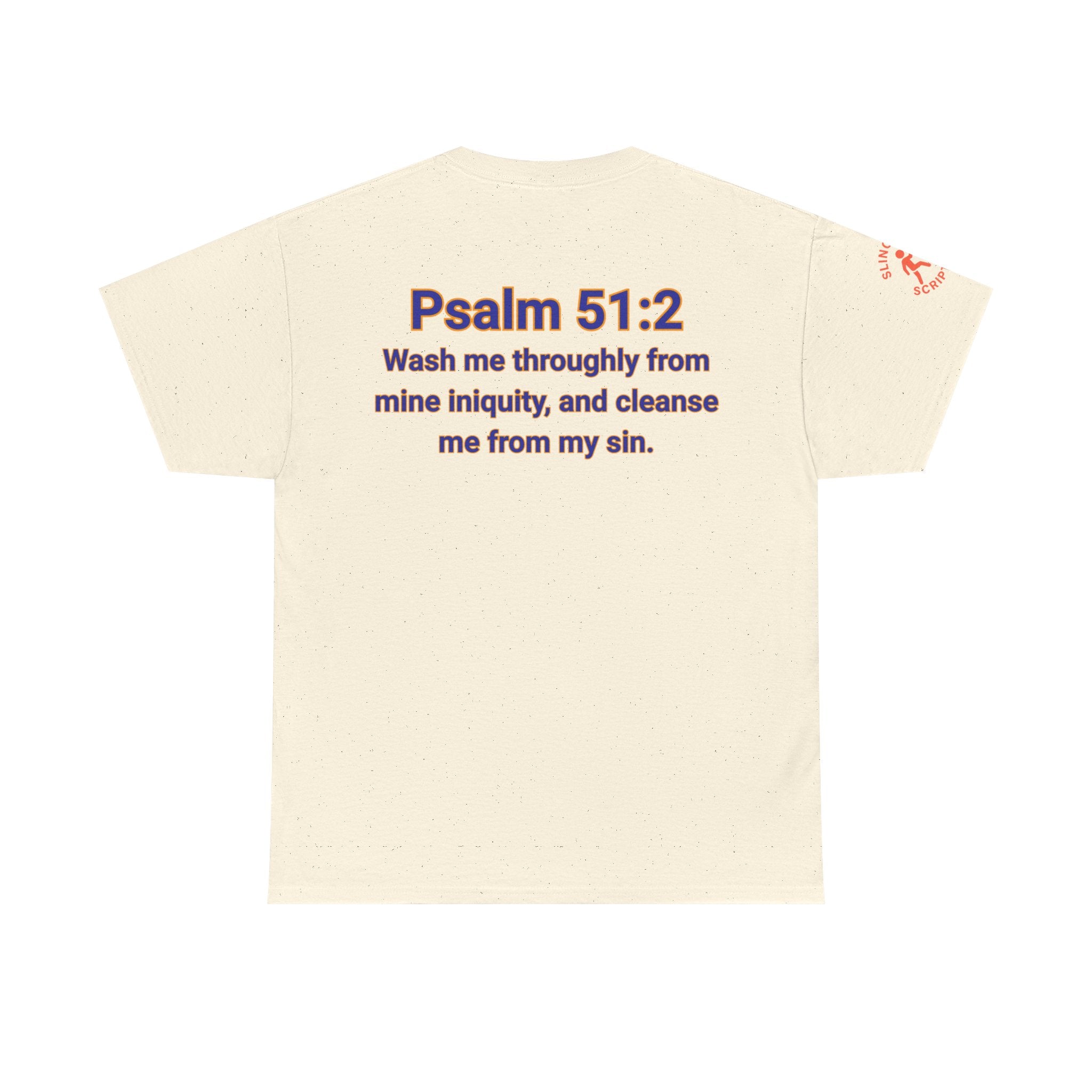 Jesus Gets Sin Out Tee | Psalm 51:2 | Unisex Heavy Cotton Christian Shirt