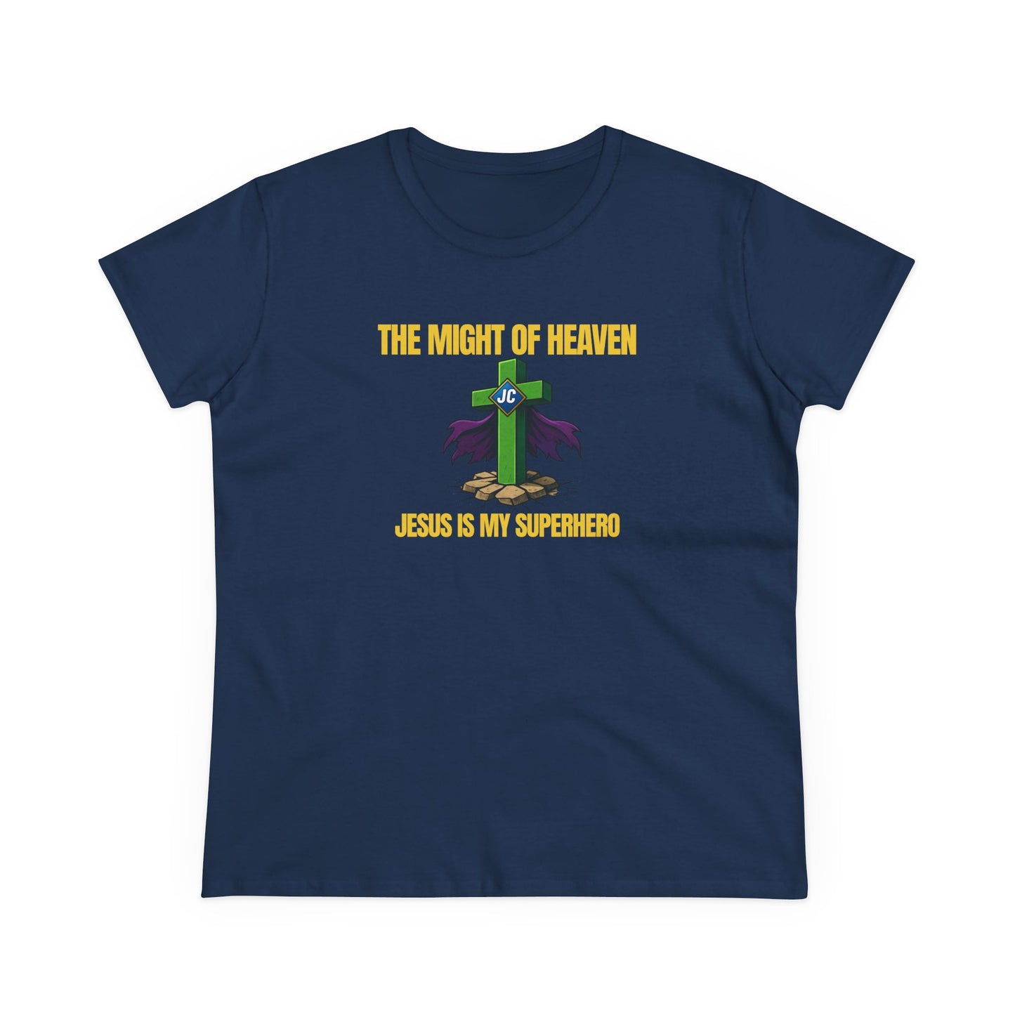 Jesus Is My Superhero Shirt – The Might of Heaven Christian Women's Tee