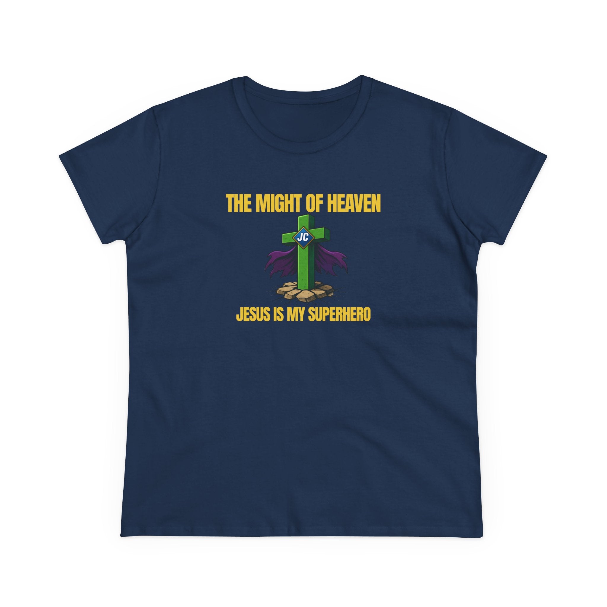 Jesus Is My Superhero Shirt – The Might of Heaven Christian Women's Tee