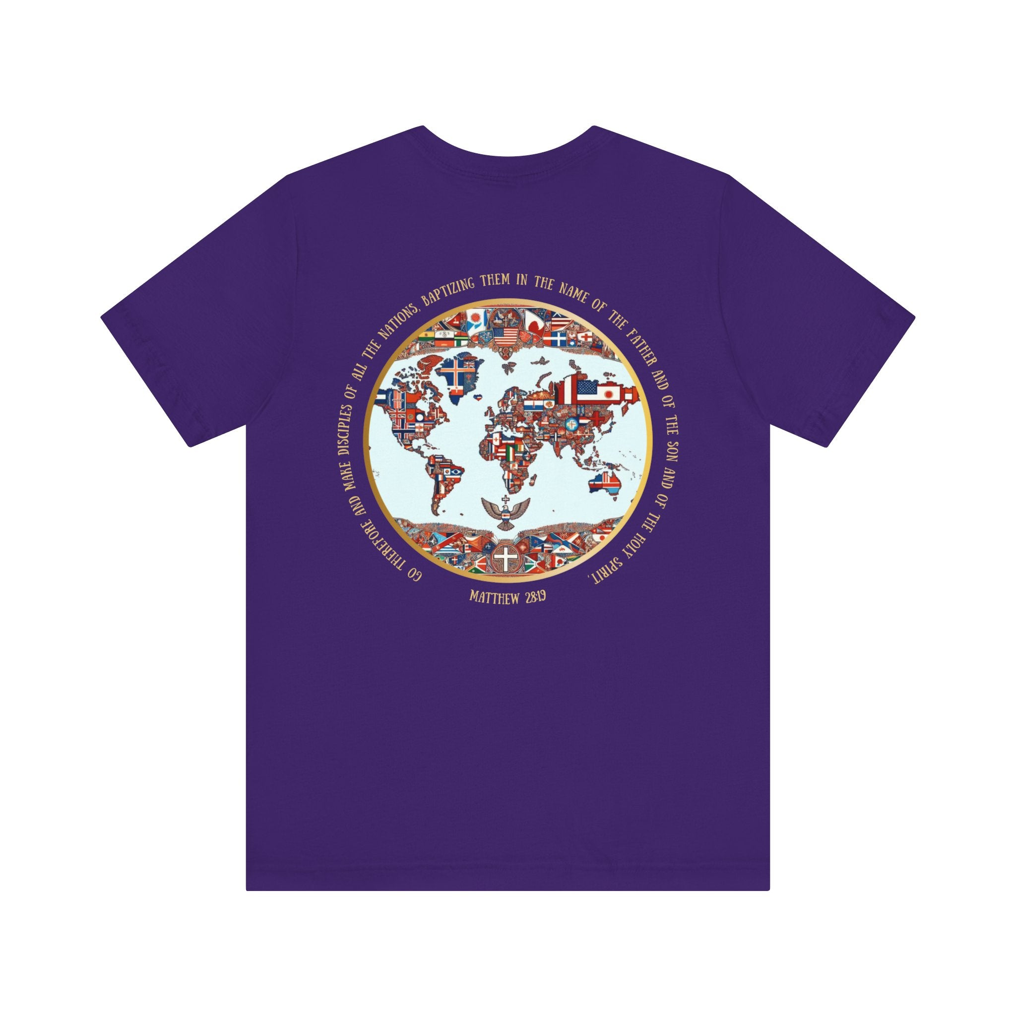 Go and Make Disciples Tee – Matthew 28:19, Unisex, Jersey Short Sleeve, Christian Travel Fashion”