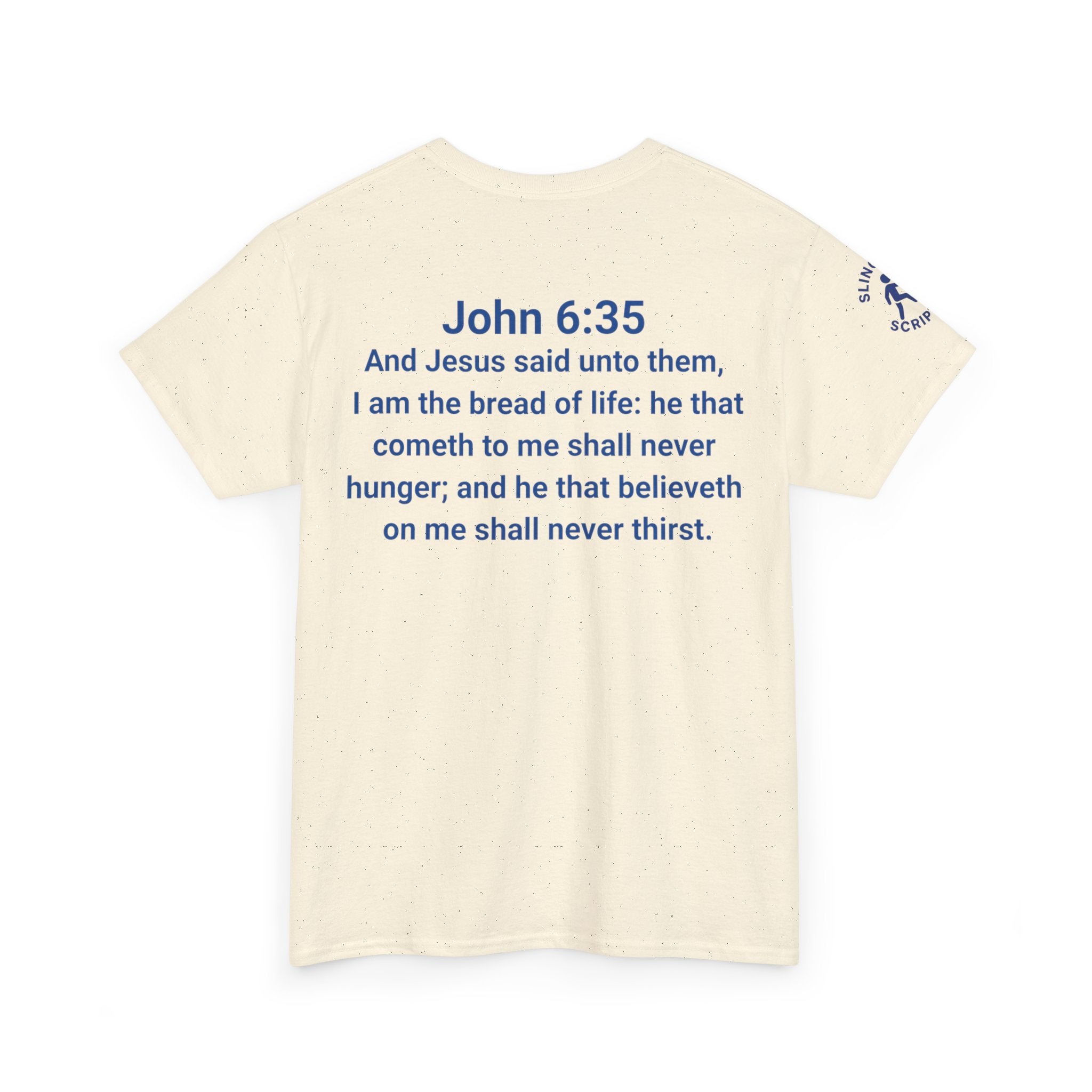 His Name Is Wonderful Tee | John 6:35 Wonder Bread Parody Shirt | Unisex Heavy Cotton Christian T-Shirt