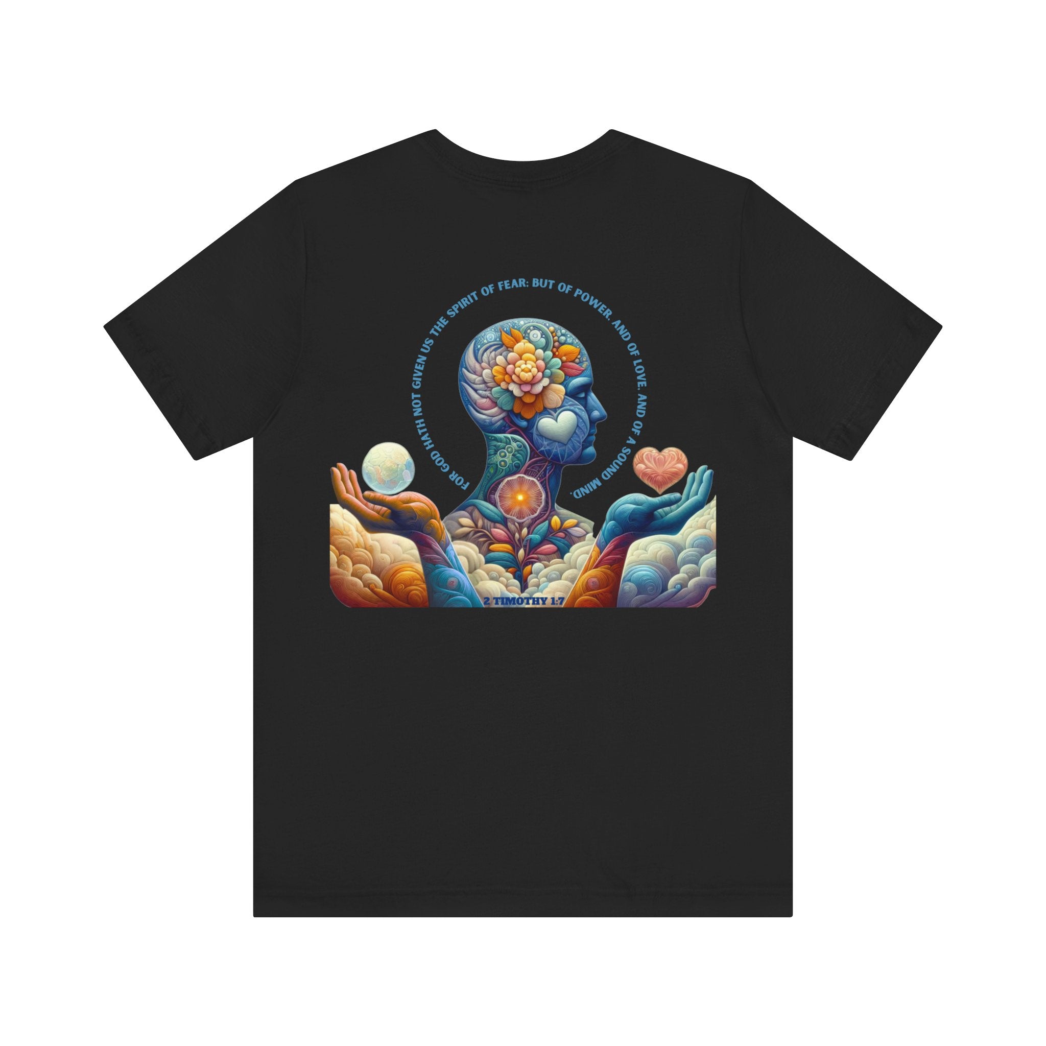 Spirit of Power, Love & Sound Mind — 2 Timothy 1:7 | Unisex Jersey Short Sleeve Christian T-Shirt