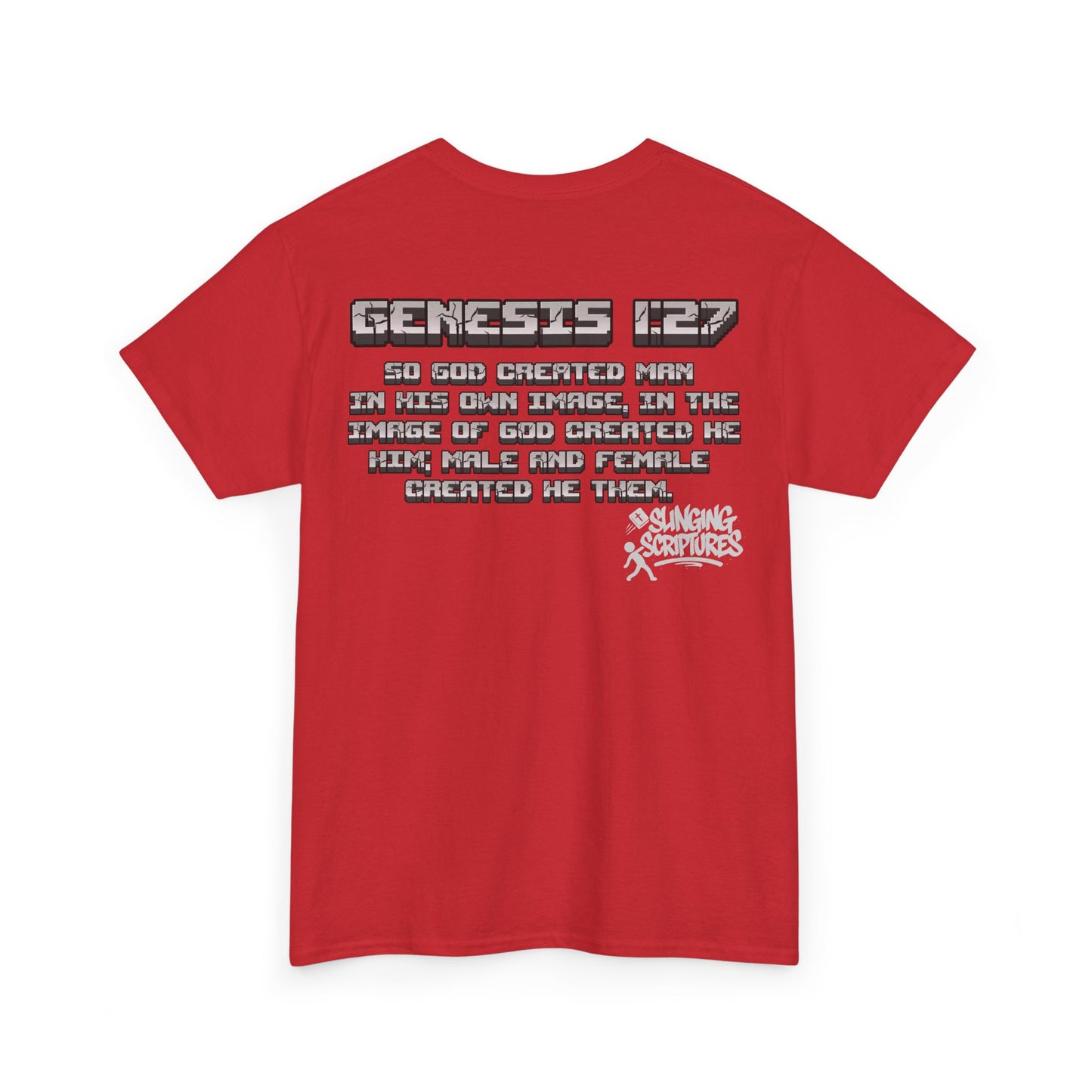 Genesis 1:27 Minecraft-Inspired Christain T-Shirt - Unisex