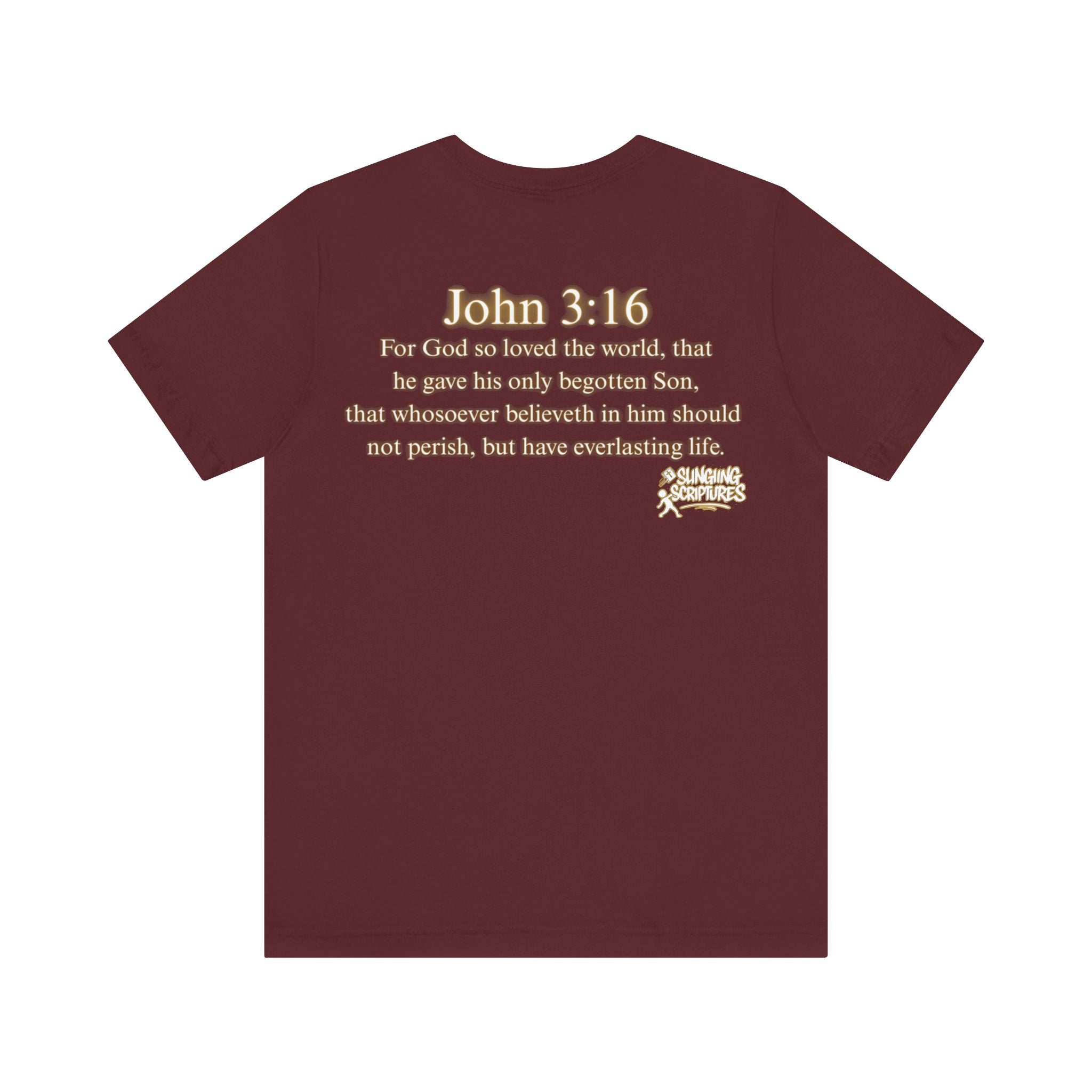 God So Loved the World — John 3:16 | Unisex Jersey Short Sleeve Christian T-Shirt