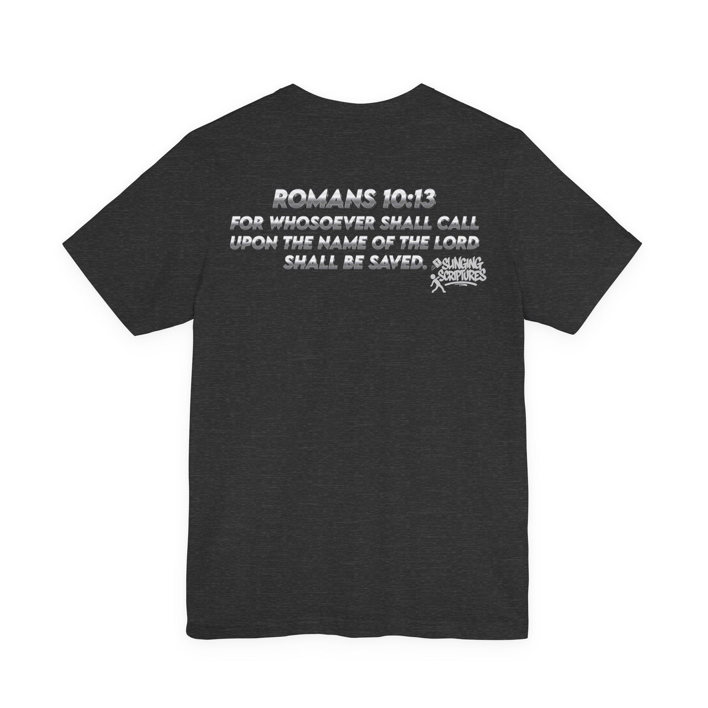 Salvation Christian T-Shirt — Romans 10:13 | Unisex Jersey Short Sleeve Tee