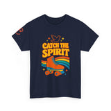 Catch the Spirit — 2 Corinthians 3:17 Retro Skate | Unisex Heavy Cotton Christian T-Shirt