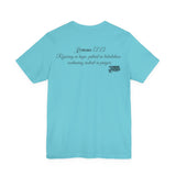 Pray It Forward Tee — Romans 12:12 | Unisex Christian Jersey T-Shirt | Inspirational Prayer Shirt | Faith-Based Apparel