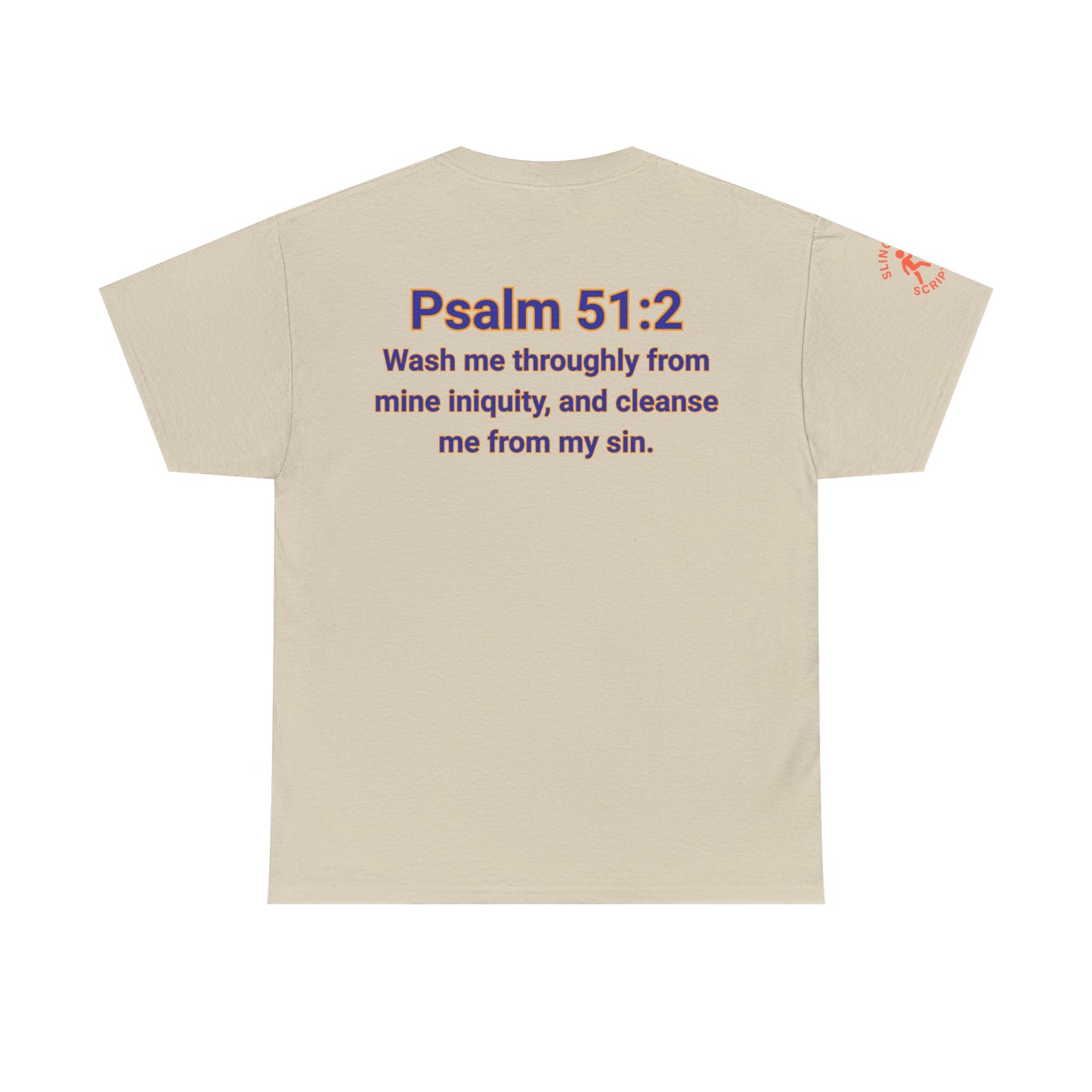 Jesus Gets Sin Out Tee | Psalm 51:2 | Unisex Heavy Cotton Christian Shirt