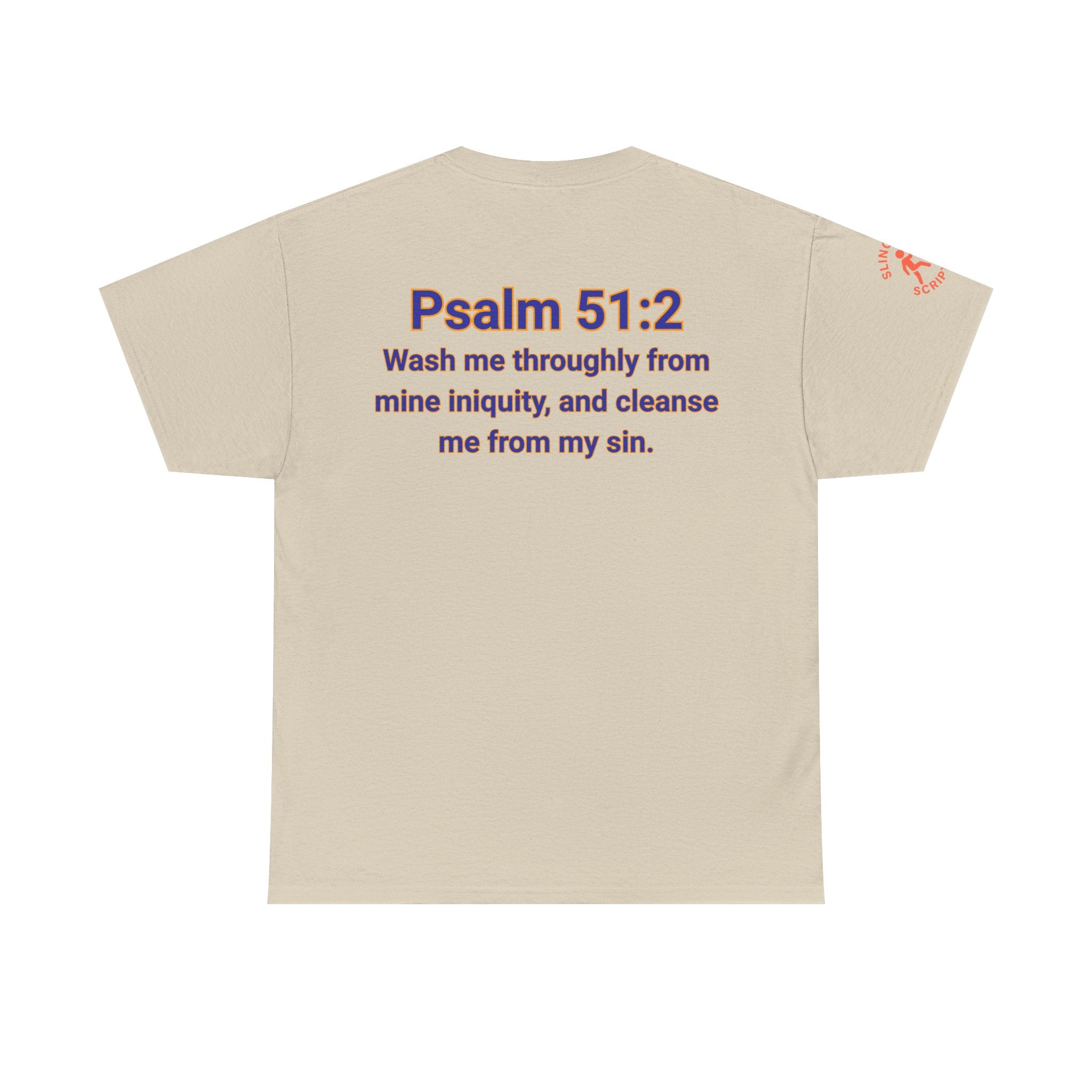 Jesus Gets Sin Out Tee | Psalm 51:2 | Unisex Heavy Cotton Christian Shirt