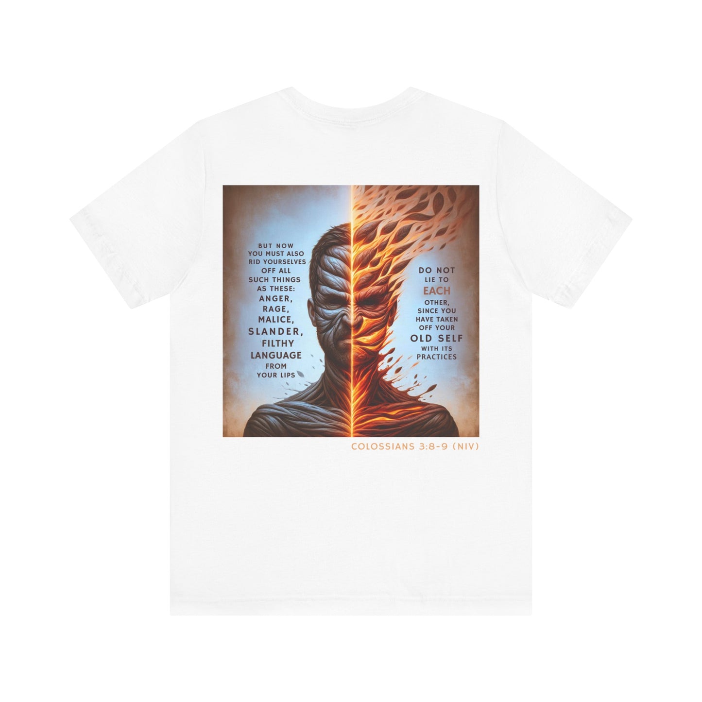 Put Off the Old Self — Colossians 3:8-9 Tee | Unisex Jersey Short Sleeve Christian T-Shirt