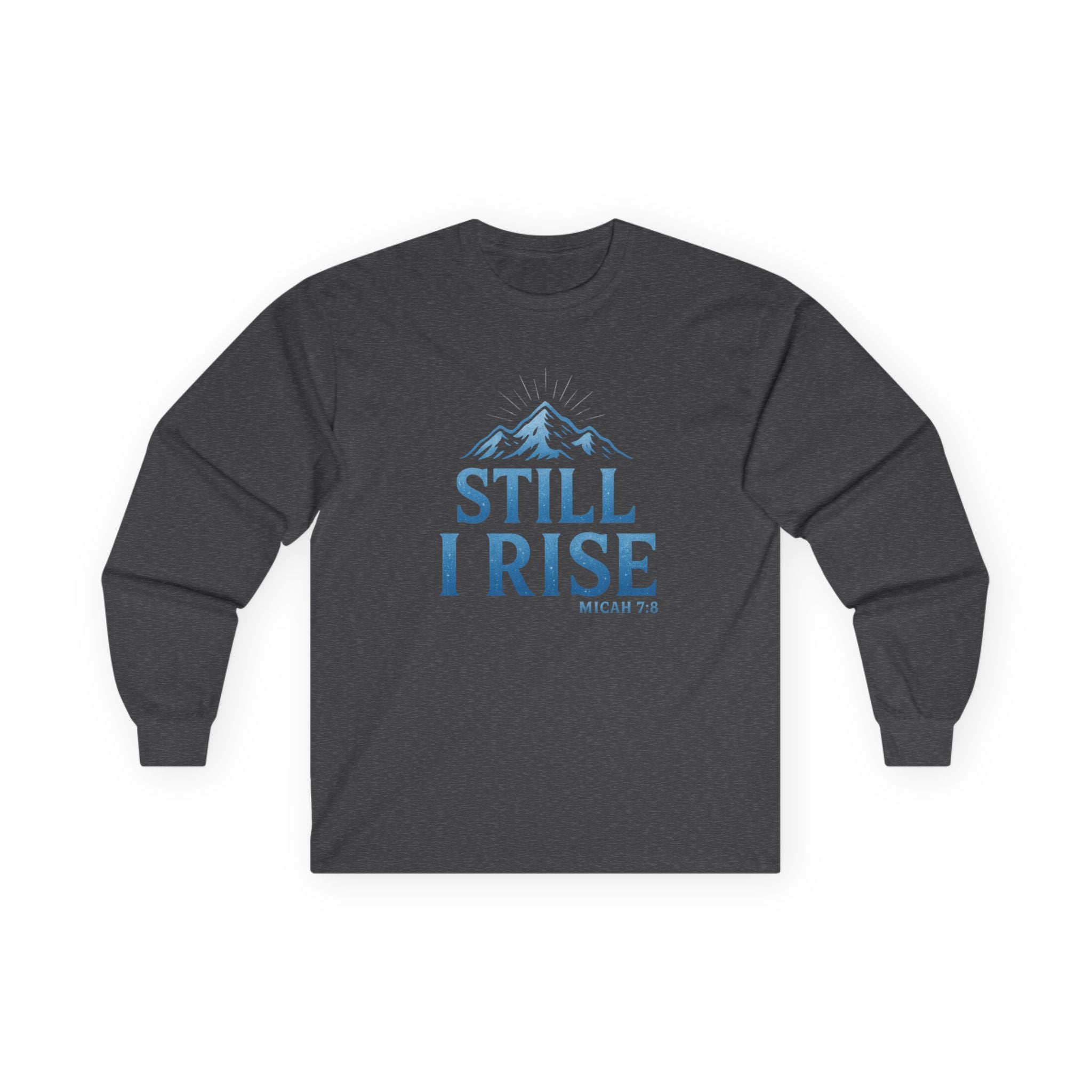 Still I Rise — Micah 7:8” Unisex Ultra-Cotton Long Sleeve Christian Tee