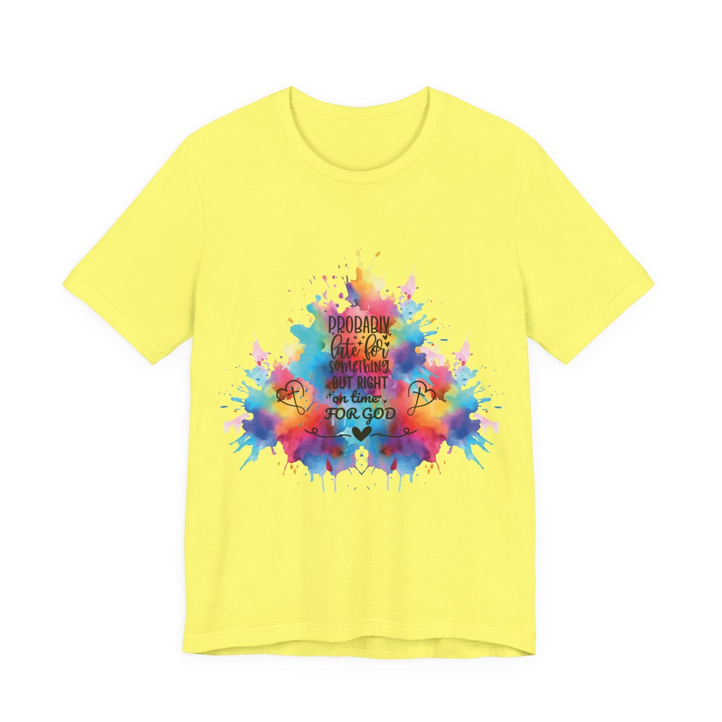 Ecclesiastes 3:1 T-Shirt – Unisex Jersey Short Sleeve Tee with Color Splash Artwork, Inspirational Bible Verse