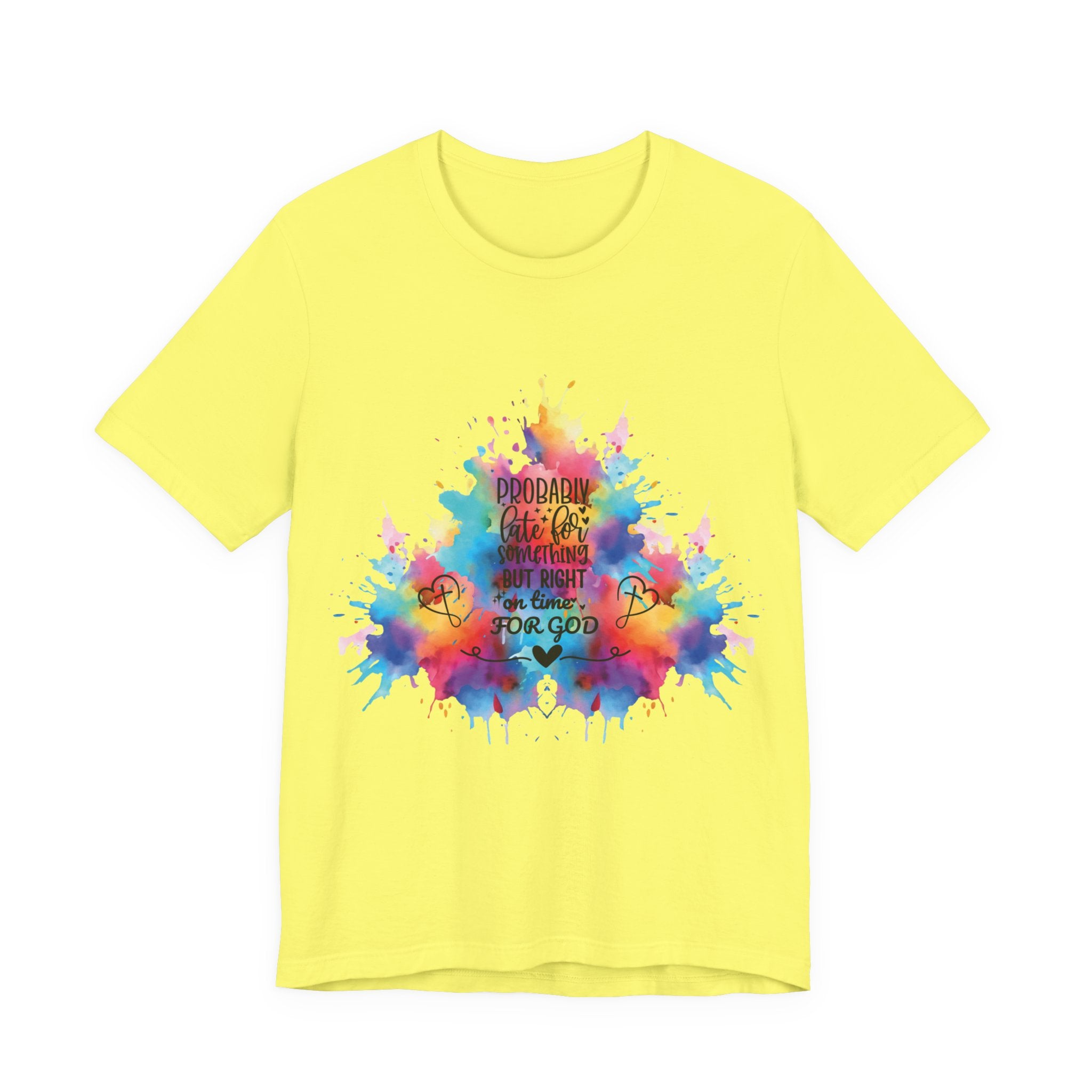 Ecclesiastes 3:1 T-Shirt – Unisex Jersey Short Sleeve Tee with Color Splash Artwork, Inspirational Bible Verse