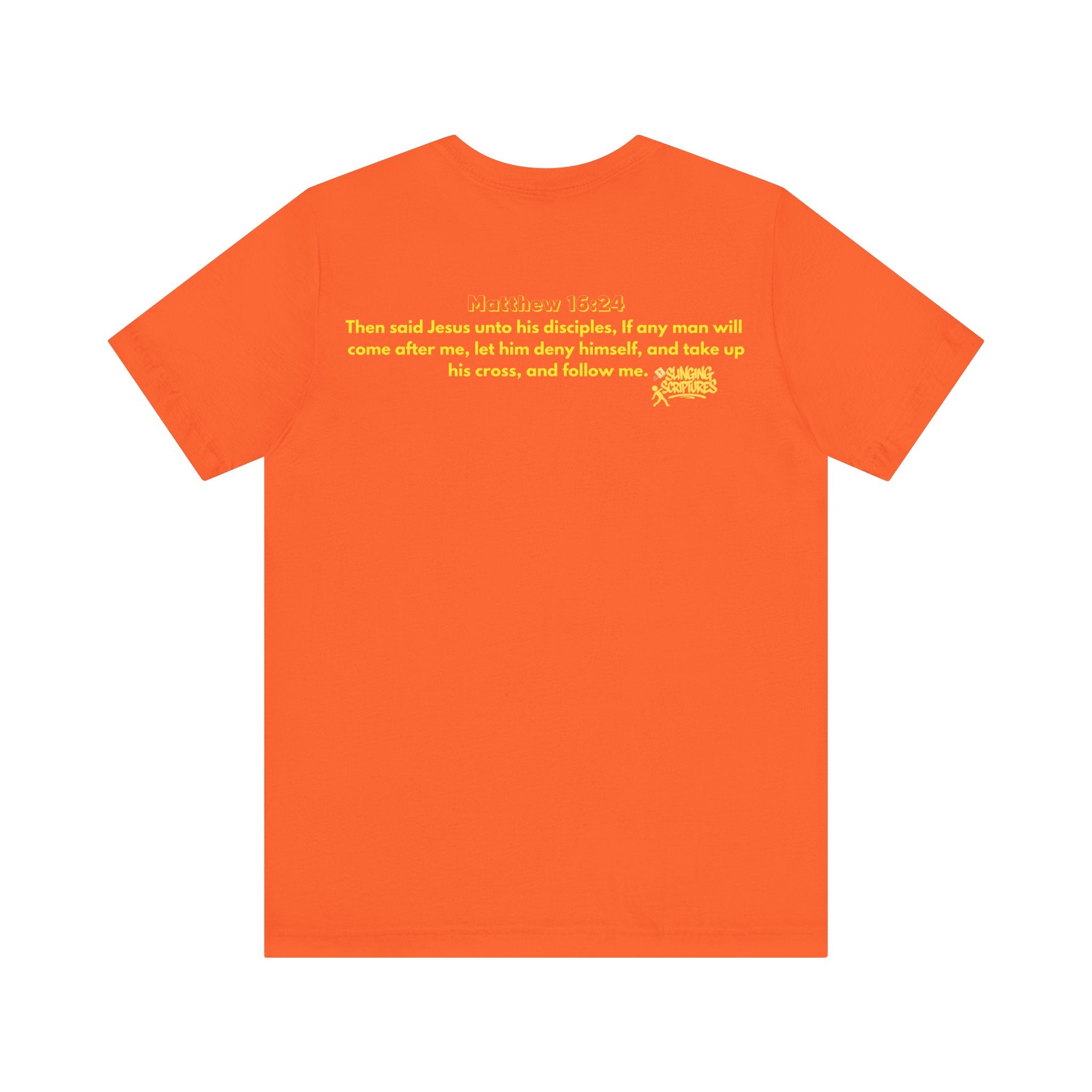 Cross Training — Matthew 16:24 | Unisex Jersey Short Sleeve Christian T-Shirt