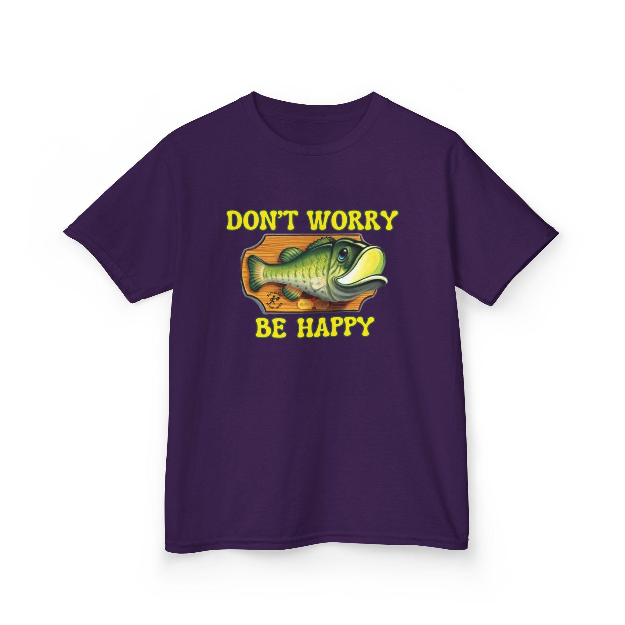 Don’t Worry, Be Happy Kids Tee | Philippians 4:6-7 Scripture Shirt