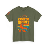 Catch the Spirit — 2 Corinthians 3:17 Retro Skate | Unisex Heavy Cotton Christian T-Shirt