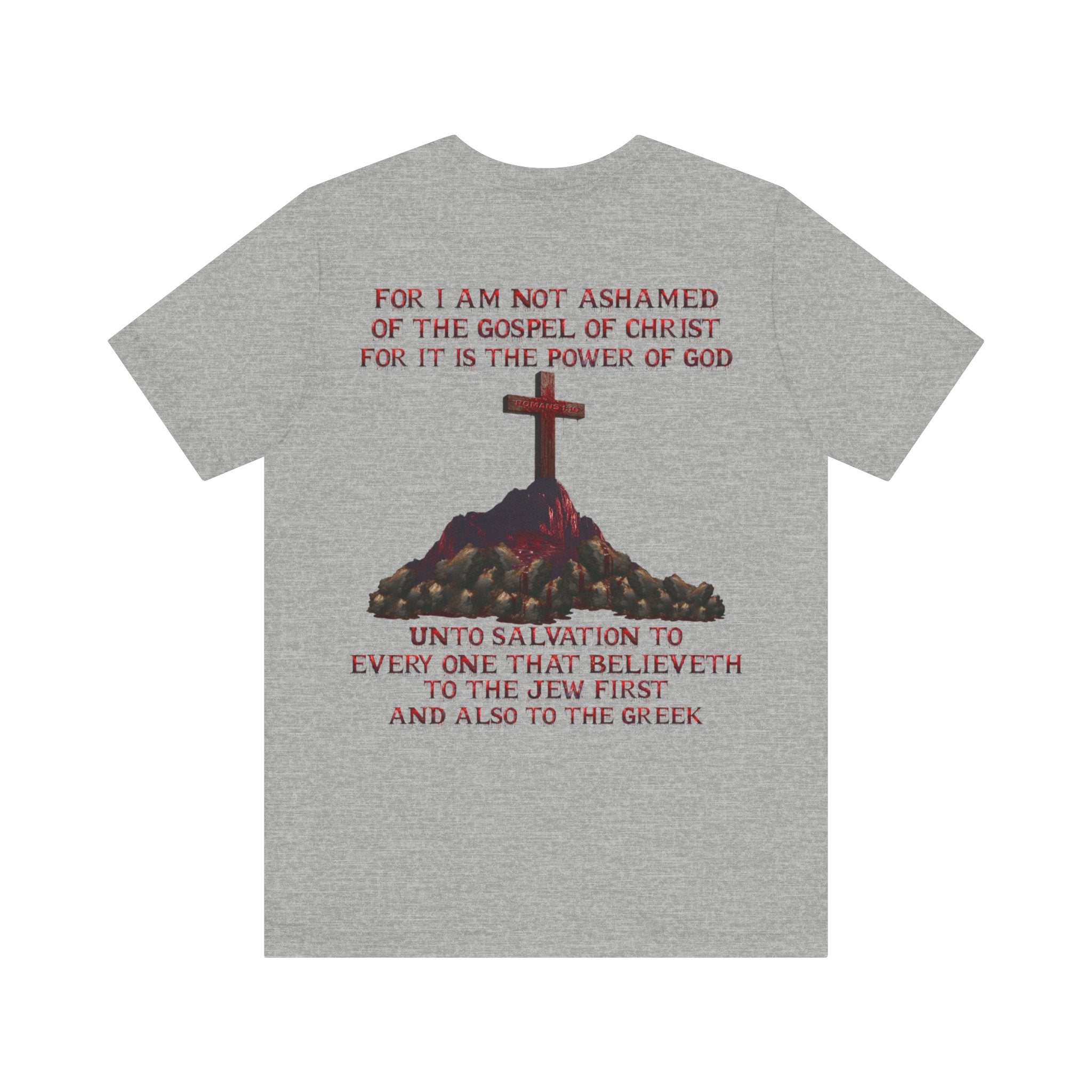 Not Ashamed of the Gospel Tee — Romans 1:16 | Christian Faith Jersey Unisex Shirt