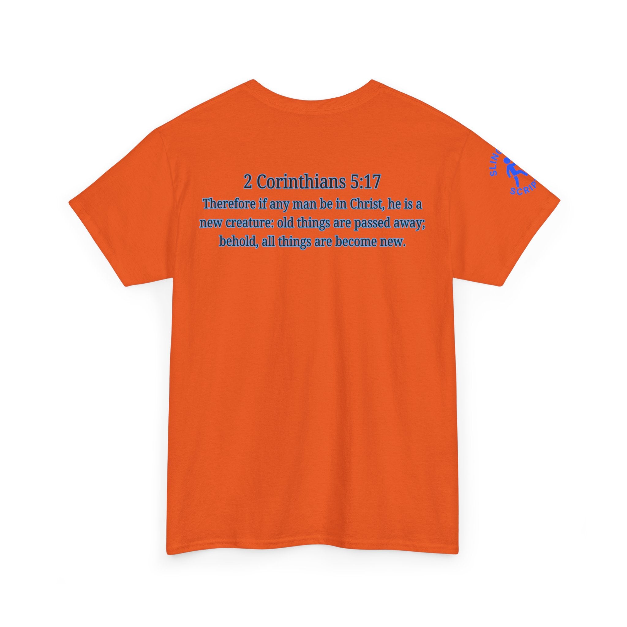 Restored by the Lord Tee | 2 Corinthians 5:17 Scripture Shirt | Christian Rebuild T-Shirt | Unisex Heavy Cotton Tee