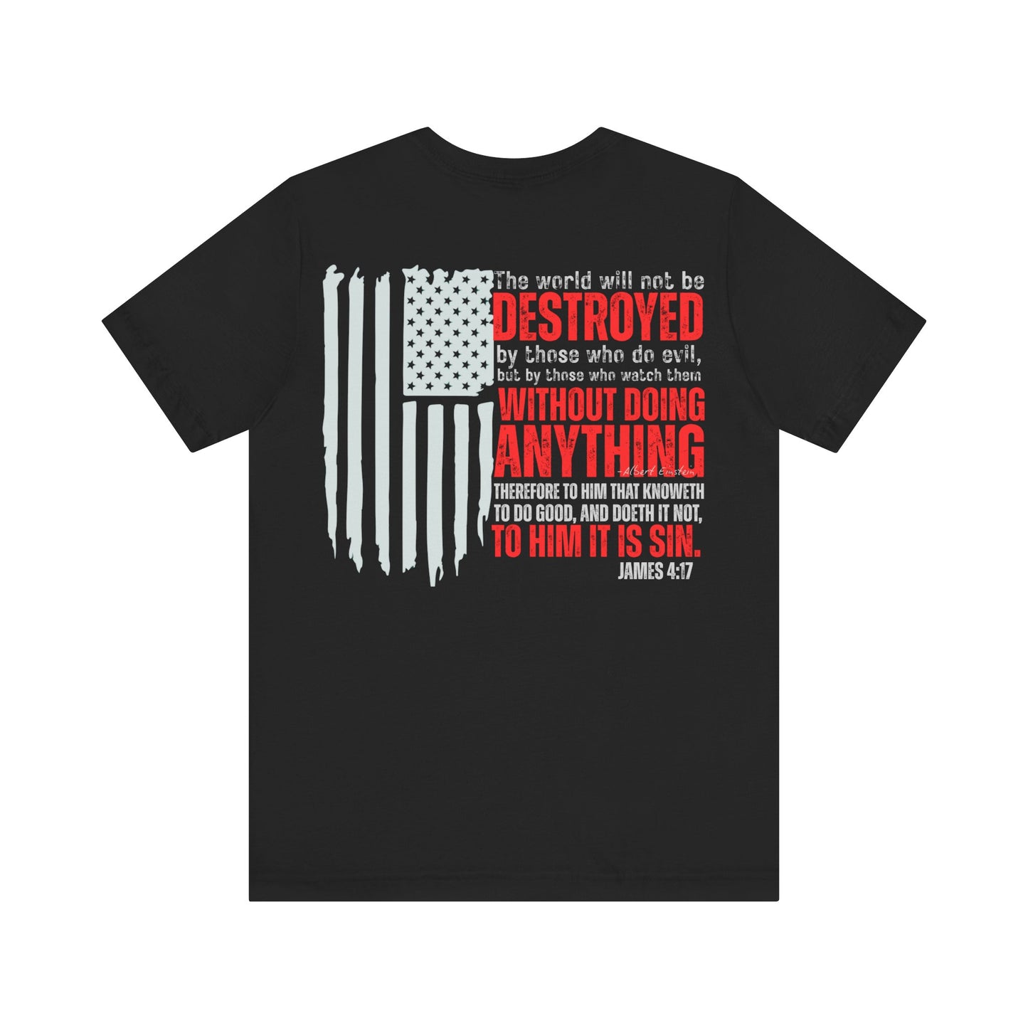 Do Good — James 4:17 Patriotic Flag Tee | Unisex Jersey Short Sleeve Christian T-Shirt