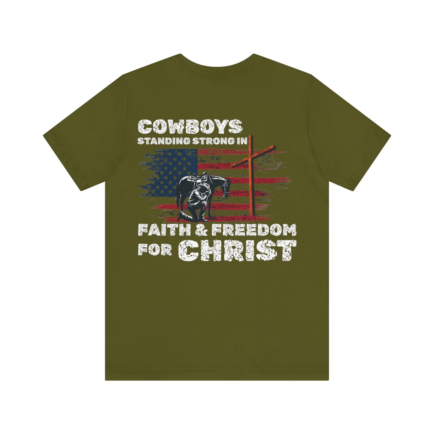 Cowboys for Christ — Faith & Freedom Tee | Unisex Jersey Short Sleeve Christian T-Shirt