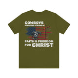 Cowboys for Christ — Faith & Freedom Tee | Unisex Jersey Short Sleeve Christian T-Shirt