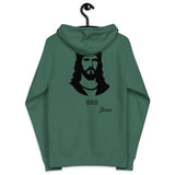 back view of Christian hoodie, brb Jesus